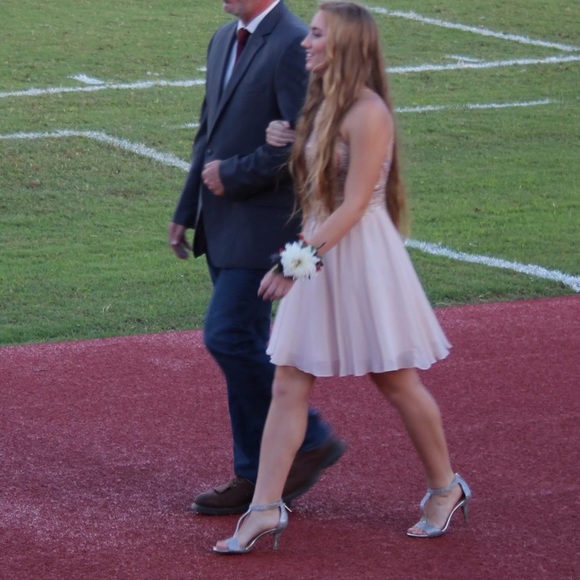 Silver/Jeweled High Heels - Picture 2 of 3